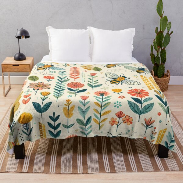 Item preview, Garden Symphony: Bees Among Blossoms designed and sold by aminz4.