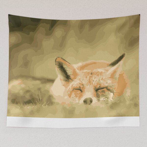 Item preview, sleepy Fox  happy designed and sold by LifeArt24.