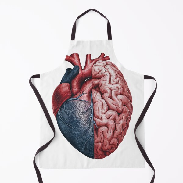 Item preview, Heart and brain, anatomical designed and sold by RedCircleArt.