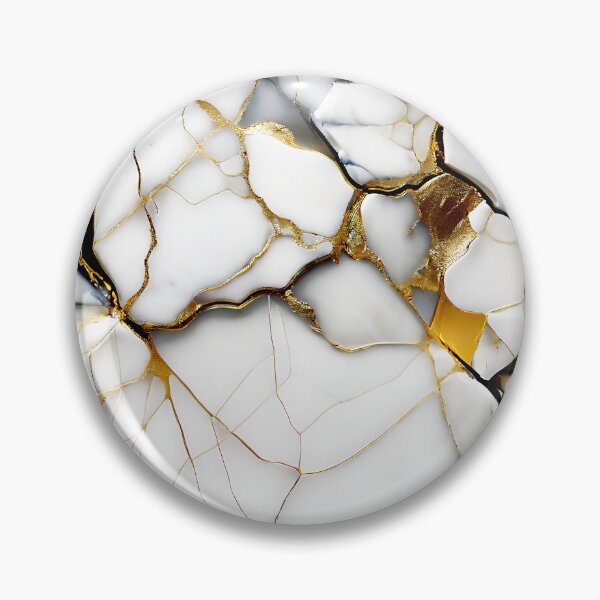 Item preview, Abstract Marble IMAGE PRINT ONLY (not real Marble) White Grey Gold designed and sold by Beachy.