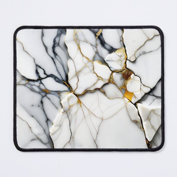 Item preview, Abstract Marble IMAGE PRINT ONLY (not real Marble) White Grey Gold designed and sold by Beachy.