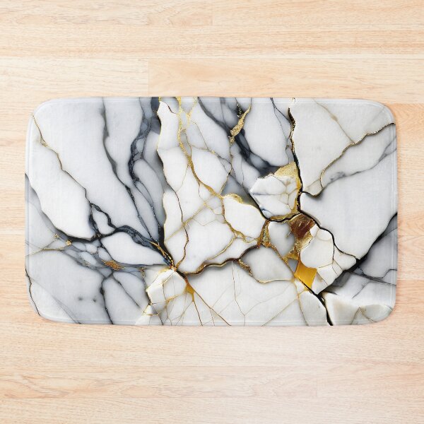 Item preview, Abstract Marble IMAGE PRINT ONLY (not real Marble) White Grey Gold designed and sold by Beachy.