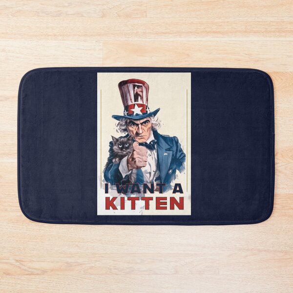 Item preview, I Want a Kitty FUNNY cat pet illustration gif designed and sold by La Loca.