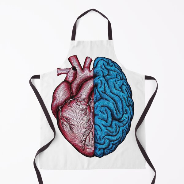Item preview, Heart and brain, anatomical designed and sold by RedCircleArt.