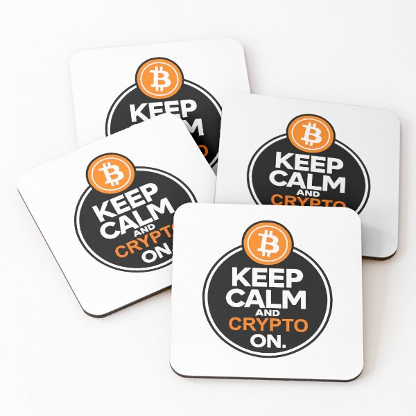 Artikelvorschau, Bleiben Sie ruhig und Krypto beim Bitcoin-Design entworfen und verkauft von NoCompetition.