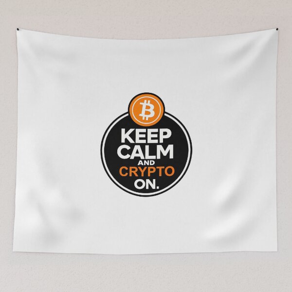 Item preview, Keep calm and crypto on Bitcoin design designed and sold by NoCompetition.