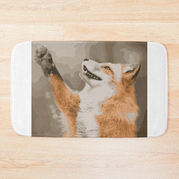 Item preview, sleep Fox yallow flowes designed and sold by LifeArt24.