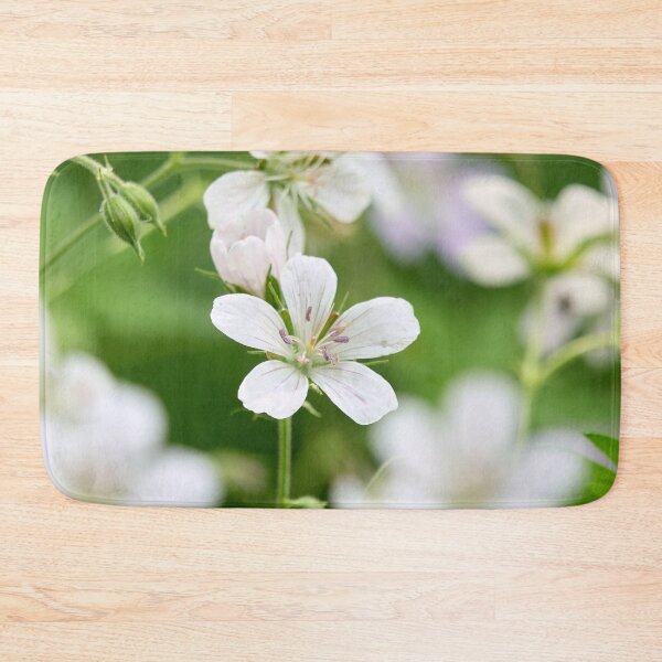 Item preview, The  White One. Wood cranesbill designed and sold by Jouko Lehto Photography.