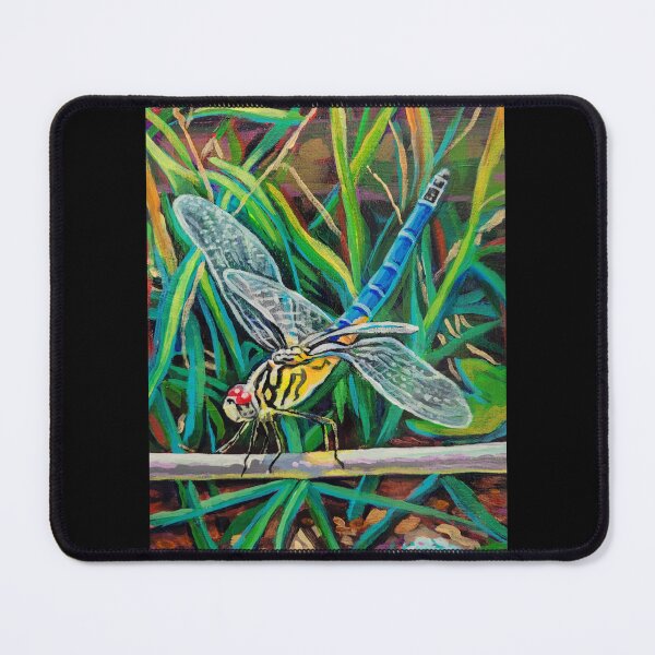 Item preview, Blue Dasher Acrylic Painting designed and sold by CozyPixelFluff.
