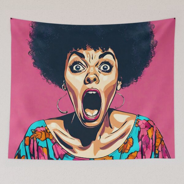 Item preview, Surprised Afro Woman 3 designed and sold by Tom-Johnson.