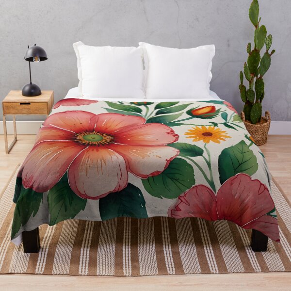 Item preview, Flower pattern pinks and blue. designed and sold by FocusedArt.