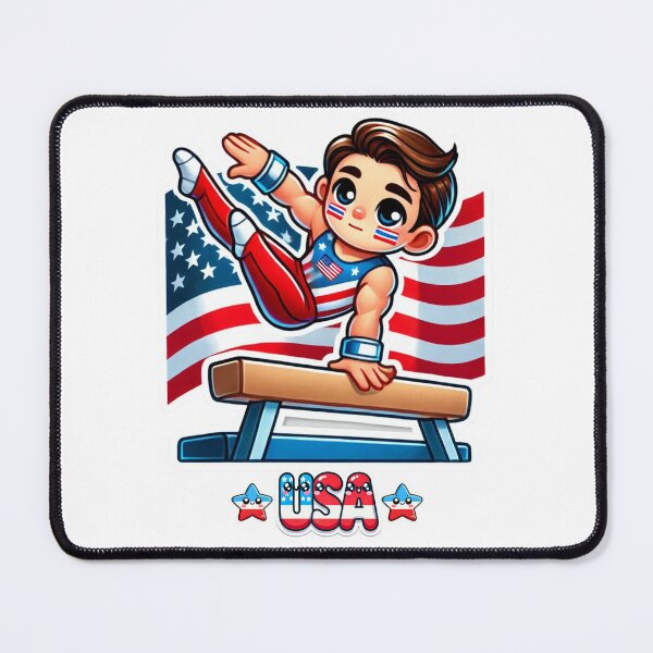 Item preview, Kawaii Gymnastics Star USA designed and sold by BlankCanvasHaHa.