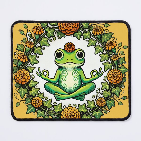 Item preview, Meditation Frog designed and sold by FrictionMaxxing.