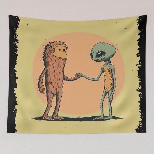 Item preview, Bigfoot Alien Friendship designed and sold by GaudaPrime31.