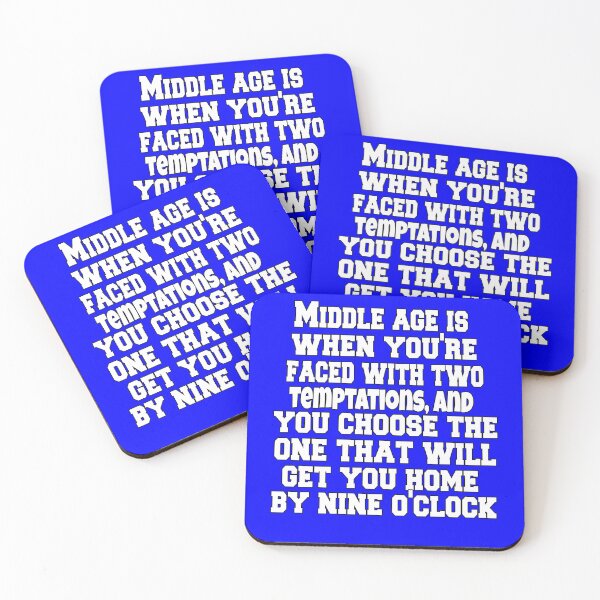 Item preview, Funny Sarcastic Humor Middle Age Is When You're Faced With Two Temptations designed and sold by fantasticdesign.