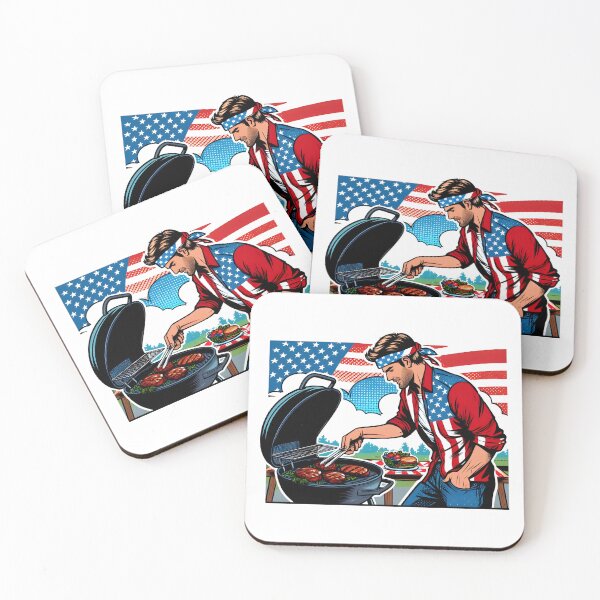 Item preview, Red, White & BBQ: Celebrating the 4th of July designed and sold by PictoVibe.