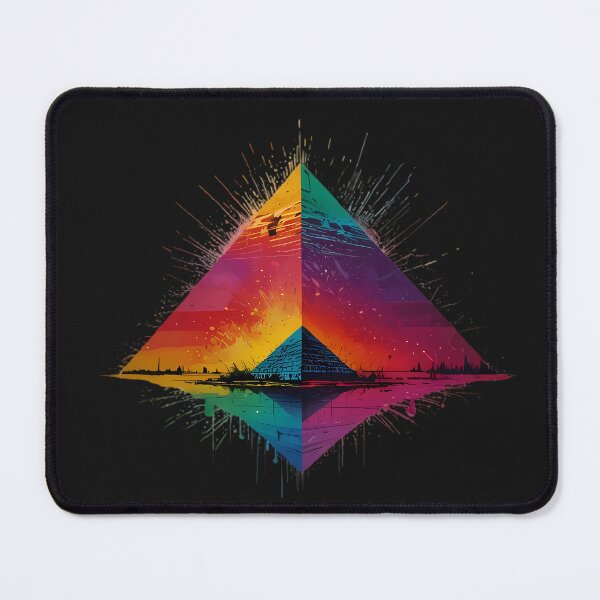 Item preview, Pyramids pattern multi coloured watercolour designed and sold by FocusedArt.