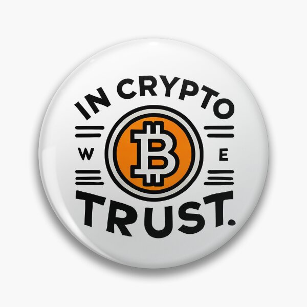 Item preview, In Crypto we trust Bitcoin design designed and sold by NoCompetition.