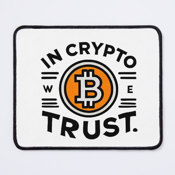 Item preview, In Crypto we trust Bitcoin design designed and sold by NoCompetition.