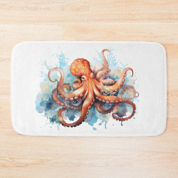 Item preview, Octopus Watercolour Illustration designed and sold by Roxane Bay.