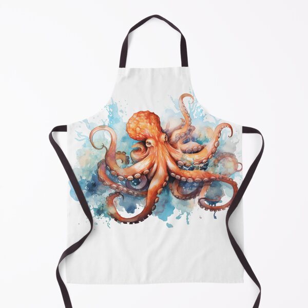 Item preview, Octopus Watercolour Illustration designed and sold by Roxane Bay.