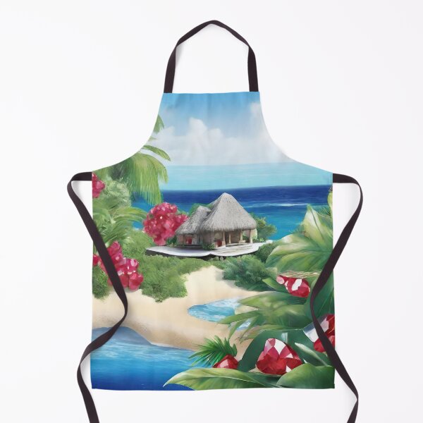Item preview, Tropical Island Paradise Scene designed and sold by Paw's Arts.