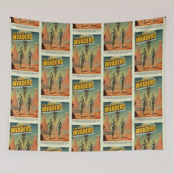 Item preview,  Retro movie poster 60's sci fi movies alien invasion designed and sold by erozzz.
