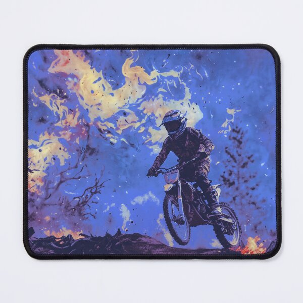 Item preview, Burning Trails - Dirt-bike Rider designed and sold by NaturePrints.