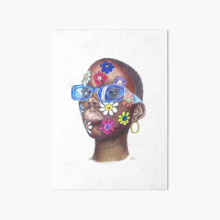 Face Paint Flowers <3 Art Board Print