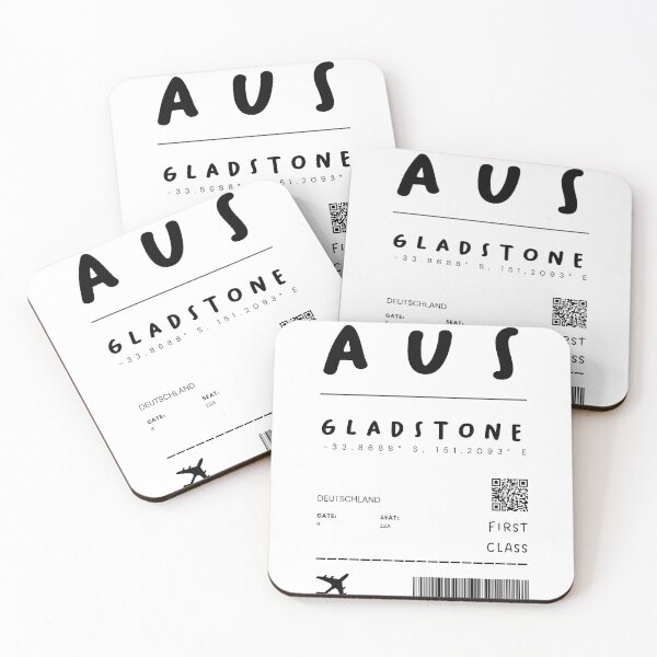 Item preview, Gladstone | Plane Ticket Design | Traveling | Tourists designed and sold by RM-Journey.