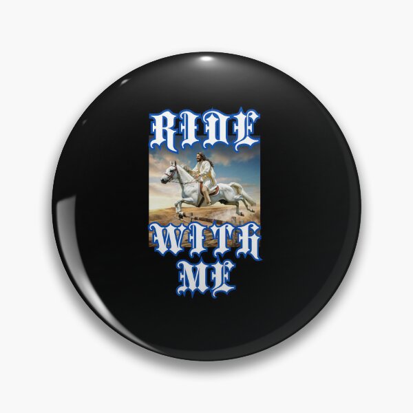Item preview,  Ride with me say Jesus on horseback christian gothic crazy gifts designed and sold by thankful-loco.