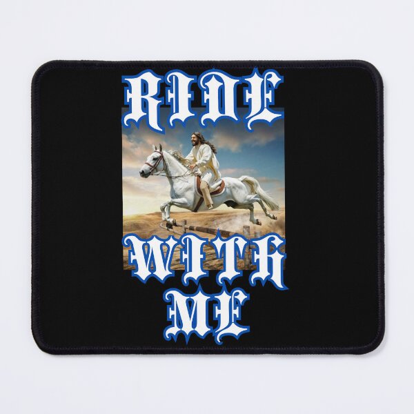 Item preview, Ride with me say Jesus on horseback christian gothic crazy gifts designed and sold by thankful-loco.