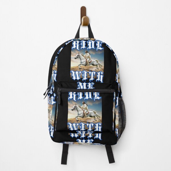 Item preview, Ride with me say Jesus on horseback christian gothic crazy gifts designed and sold by thankful-loco.