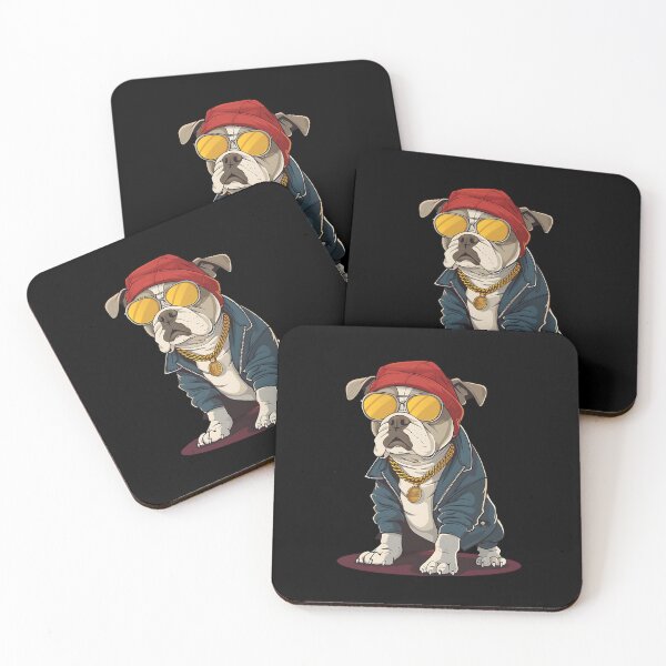 Item preview, Bad Boy Bulldog Gangster Funny Dog designed and sold by BetiOnDemand.