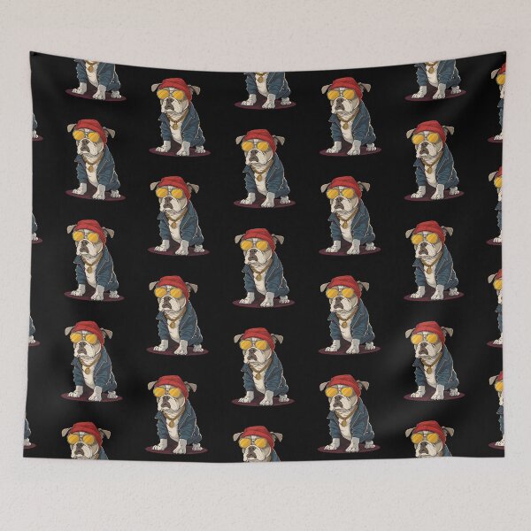 Item preview, Bad Boy Bulldog Gangster Funny Dog designed and sold by BetiOnDemand.