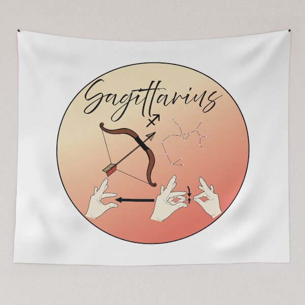 Item preview, ASL Zodiac Sign - Sagittarius - Light Skin Tone designed and sold by ASL-Belle.