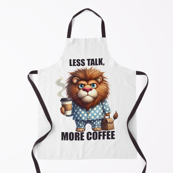 Item preview, Less Talk, More Coffee. Lion designed and sold by BanShopDG.