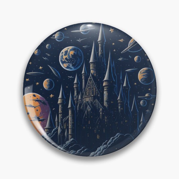 Item preview, Magical Castle Sticker in Space designed and sold by pelzolga.