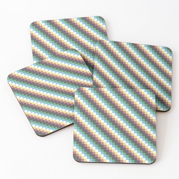 Item preview, Disability Pixel Stripes designed and sold by NewtsNovelty.