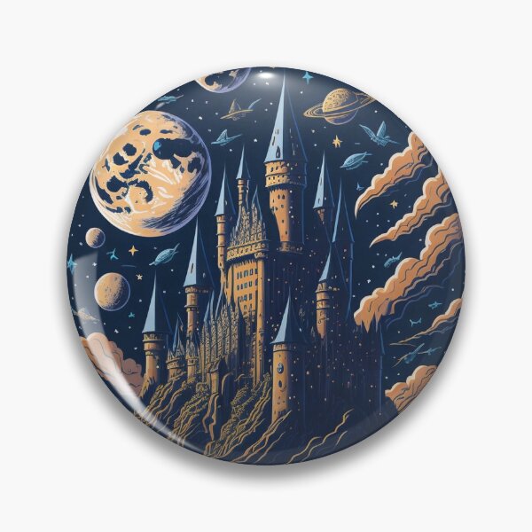 Item preview, Magical Castle Sticker in Space designed and sold by pelzolga.