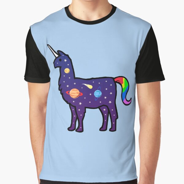 Space Llamacorn Graphic T-Shirt