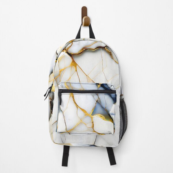 Item preview, Abstract Marble IMAGE PRINT ONLY (not real Marble) White Navy Gold designed and sold by Beachy.