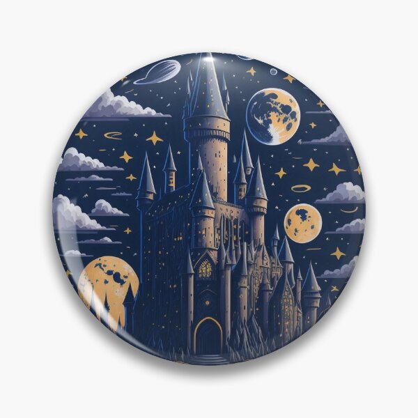 Item preview, Magical Castle Sticker in Space designed and sold by pelzolga.