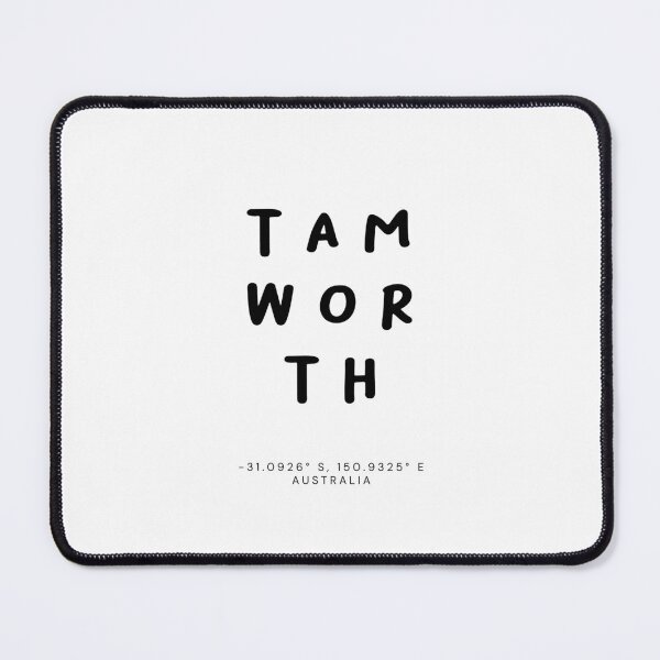Item preview, Tamworth | Typography Design | Design Map Coordinates designed and sold by RM-Journey.