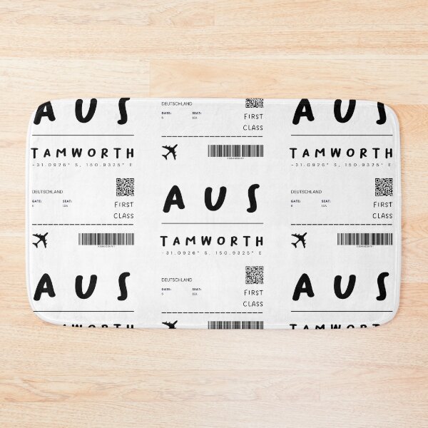 Item preview, Tamworth | Plane Ticket Design | Traveling | Tourists designed and sold by RM-Journey.