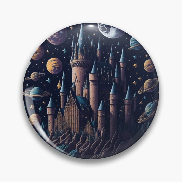 Item preview, Magical Castle Sticker in Space designed and sold by pelzolga.