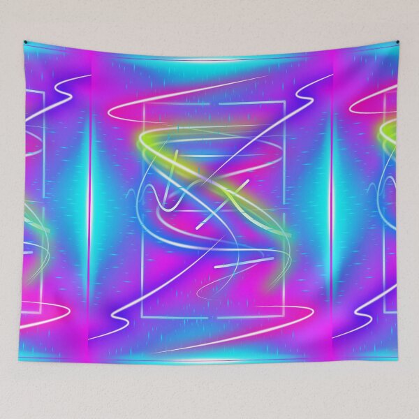 Item preview, Neon Lines Abstract designed and sold by AbeeRedB.