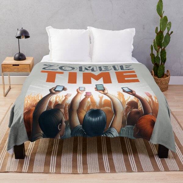 Item preview, zombie time technology modern life quotes designed and sold by La Loca.