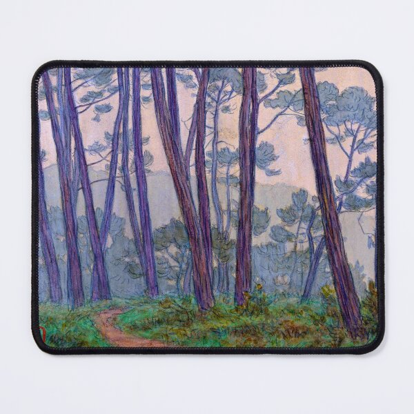 Item preview, Loguivy Woodlands France 1897 Henri Rivière designed and sold by RocketshipRetro.