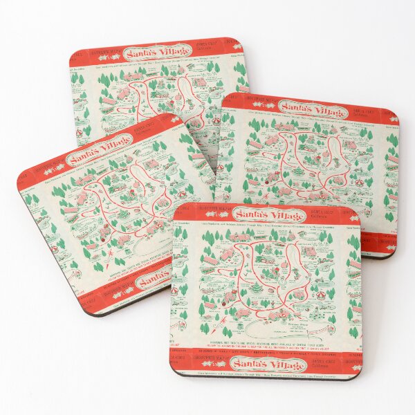 Item preview, Santa's Village Scotts Valley Vintage amusement park map designed and sold by PIXEL POP DESIGNS - Beyond the Norm!.